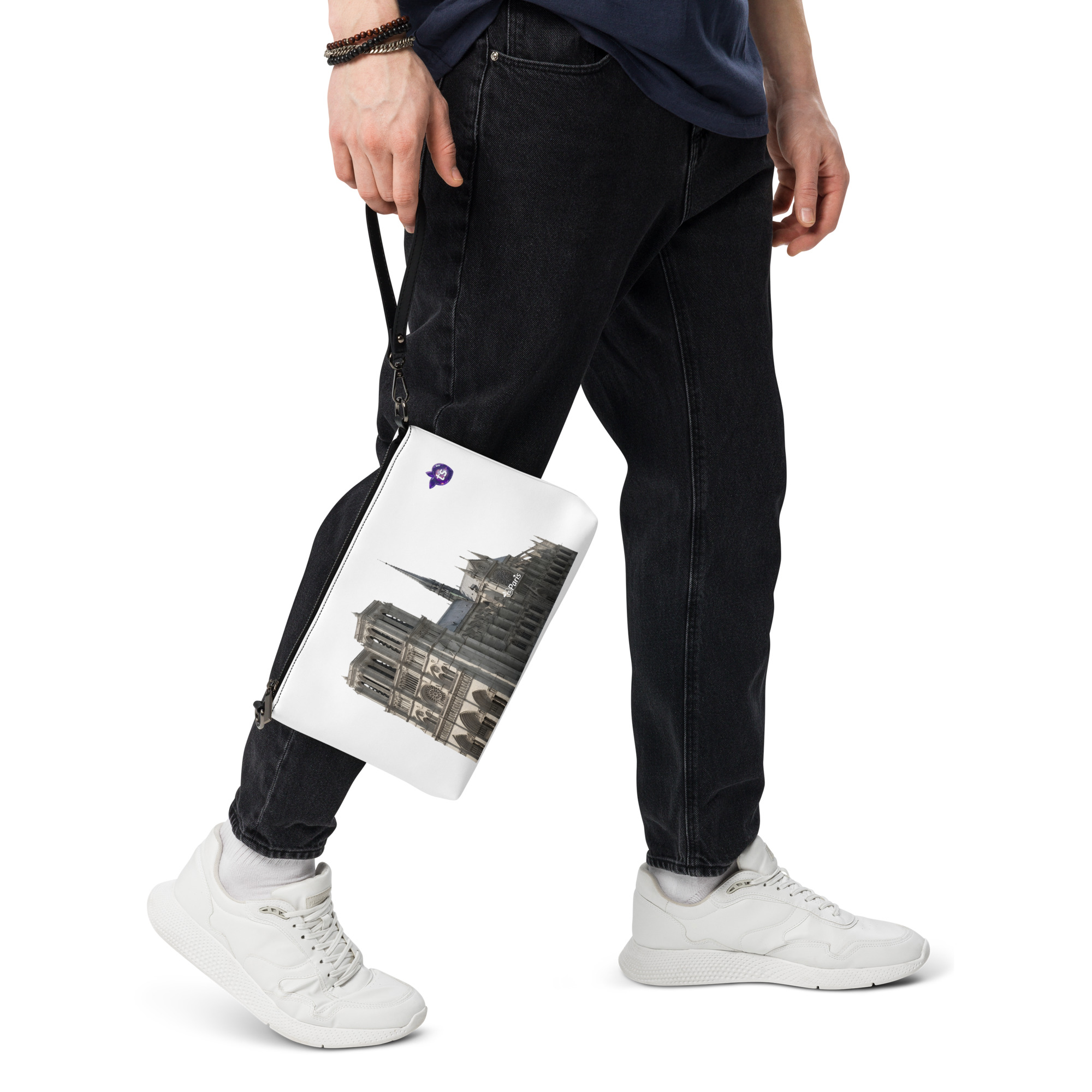 tsgabrielle® • Paris - Notre-Dame Cathedral • Bolso cruzado • Blanco • 11″ × 8″ - View 10