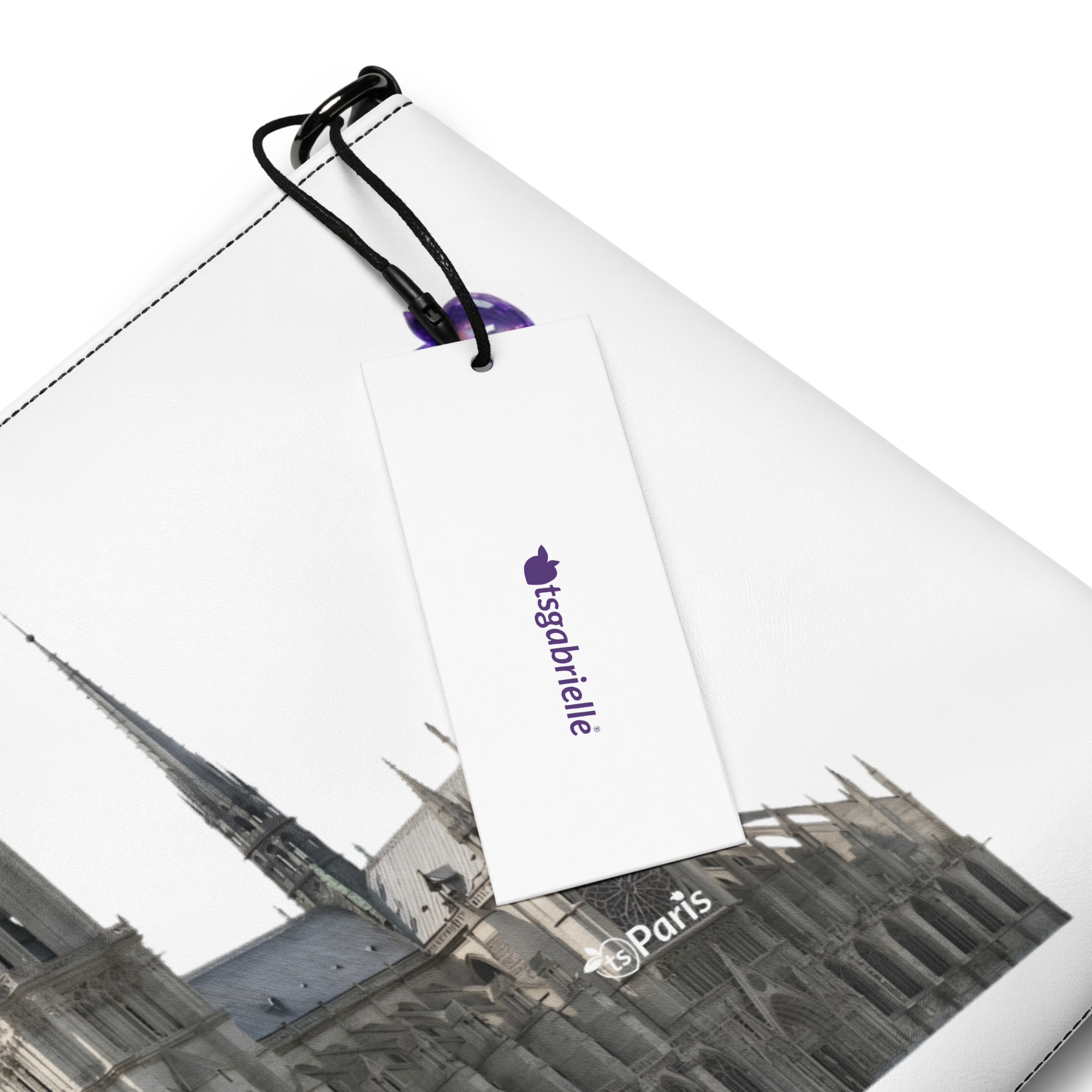 tsgabrielle® • Paris - Notre-Dame Cathedral • Bolso cruzado • Blanco • 11″ × 8″ - View 6