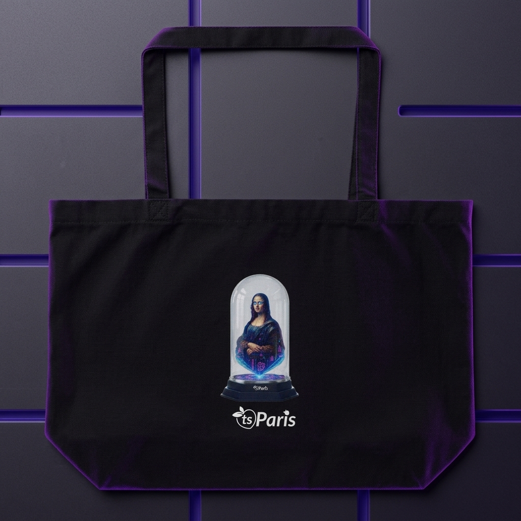 tsgabrielle® • Paris - Da Vinci • Large bolsa tote • negro • Cotton Organic - View 11