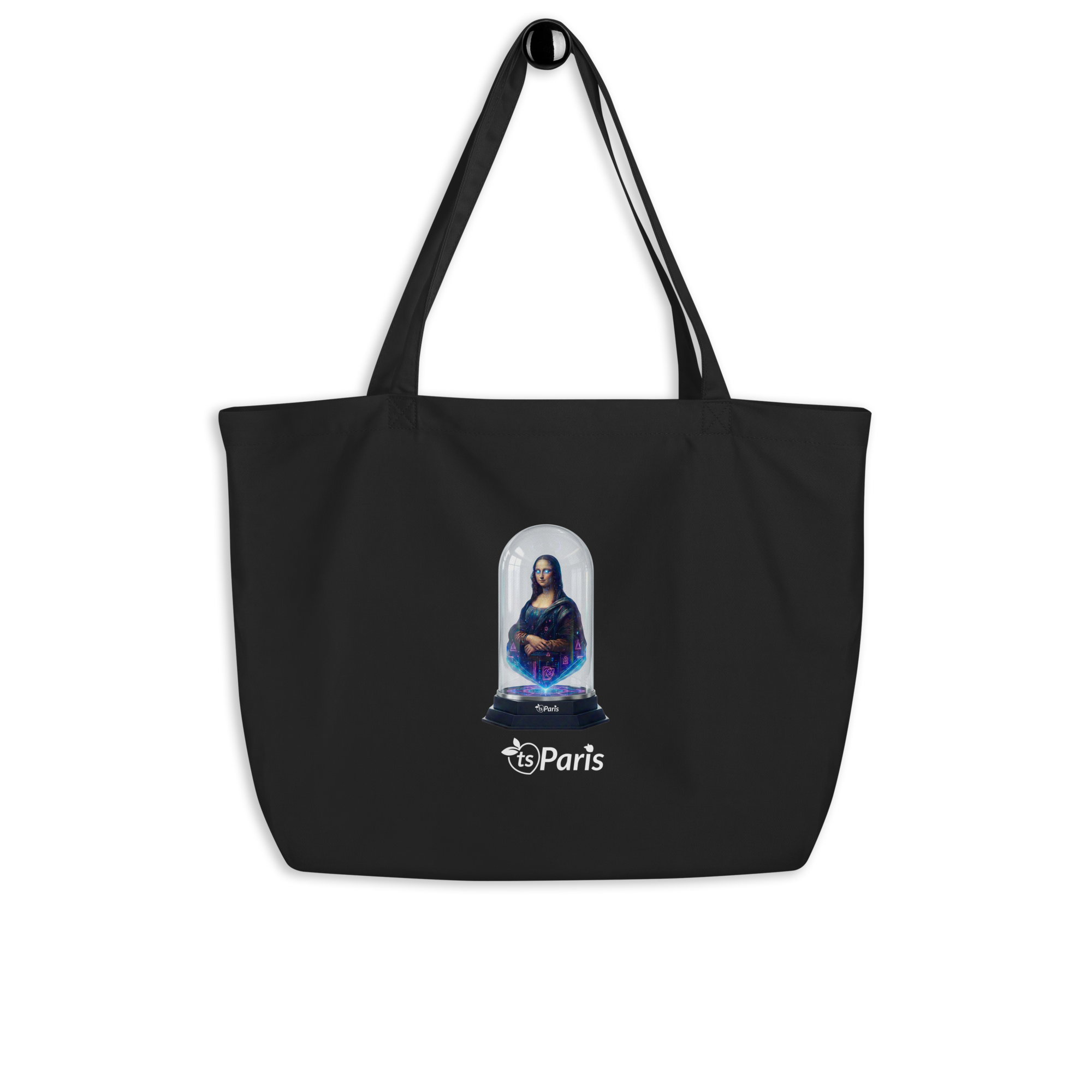 tsgabrielle® • Paris - Da Vinci • Large bolsa tote • negro • Cotton Organic - View 3