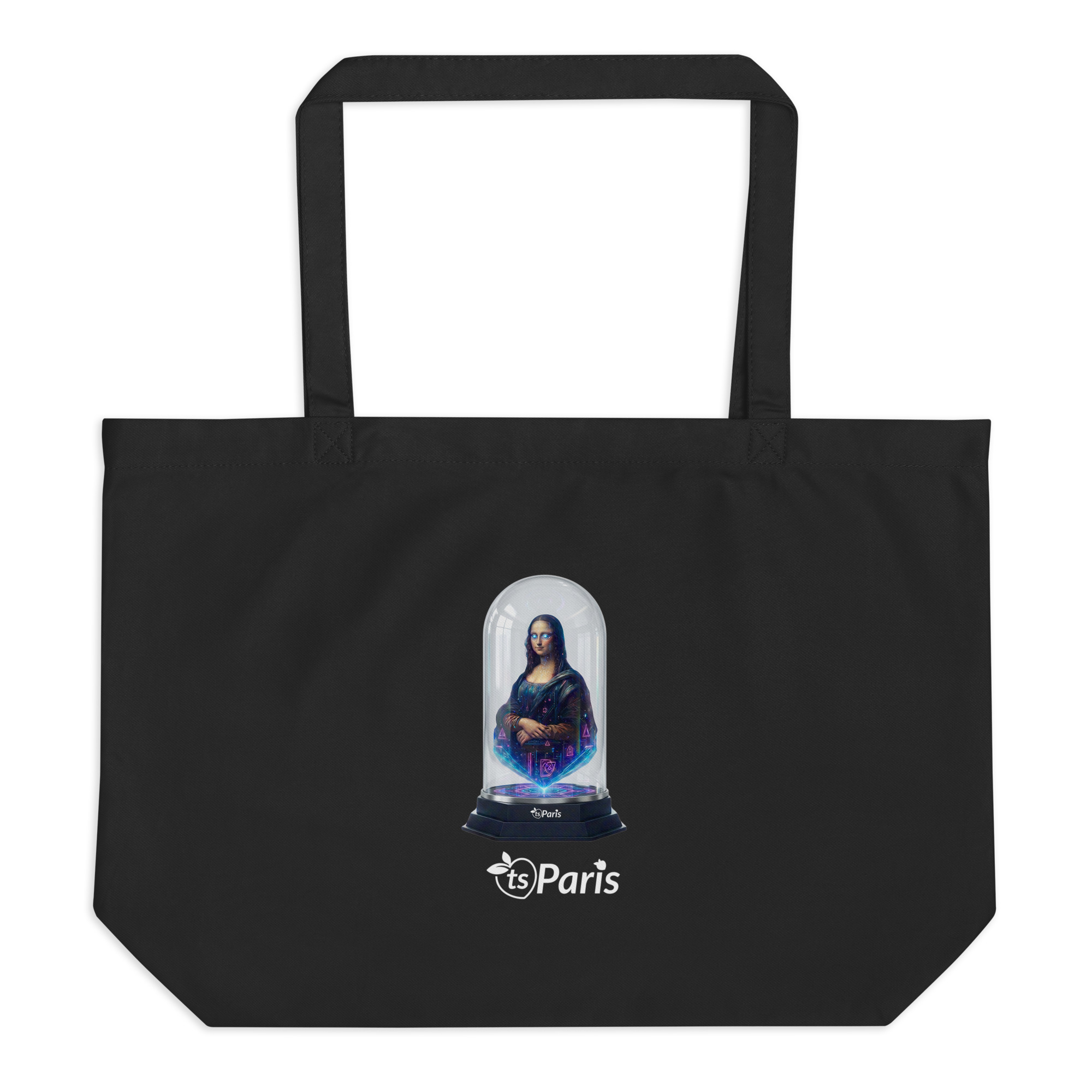 tsgabrielle® • Paris - Da Vinci • Large bolsa tote • negro • Cotton Organic