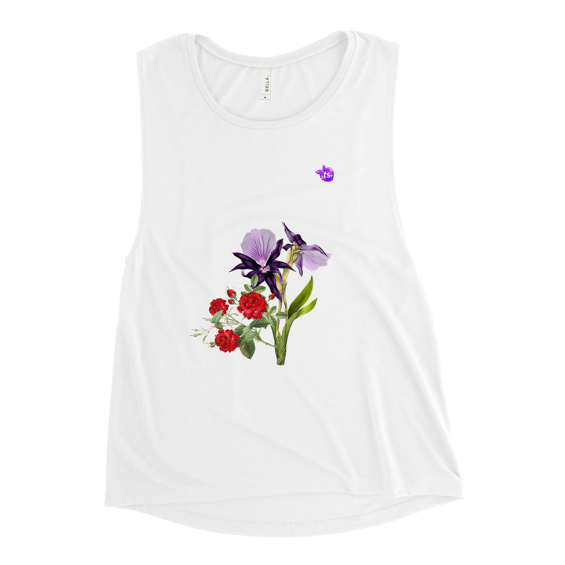 tsgabrielle® • For Her • TransFLOWer™ • Muscle Tank • White