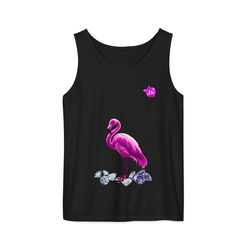 tsgabrielle® • For Her • Flamant Rose • Garment-Dyed Tank Top • Black