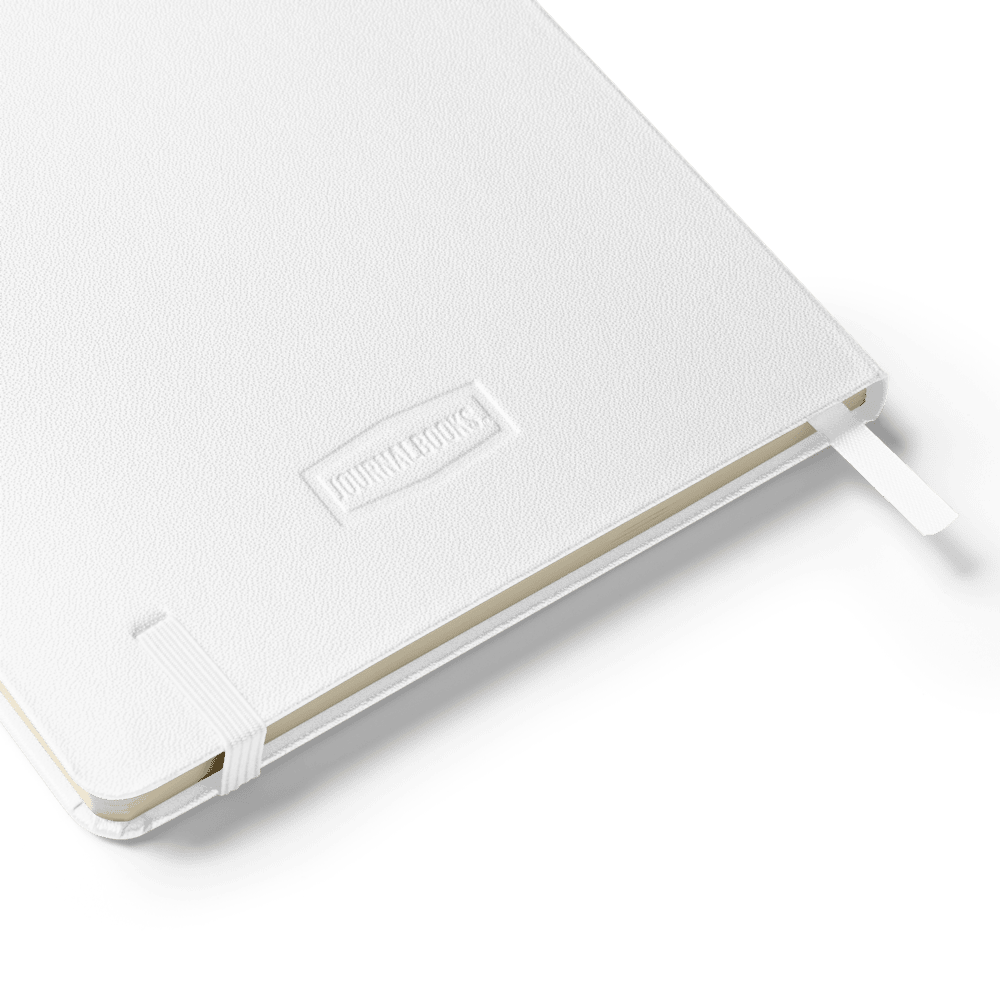 JournalBook® by tsgabrielle® • TransFLOWer • Hardcover Bound Notebook • White