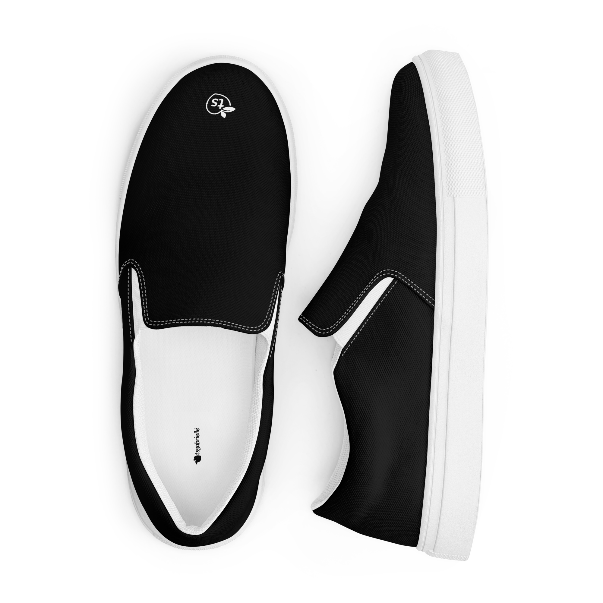 tsgabrielle® • Para Él • Zapatos tipo Slip-On de Lona • Negro - View 11