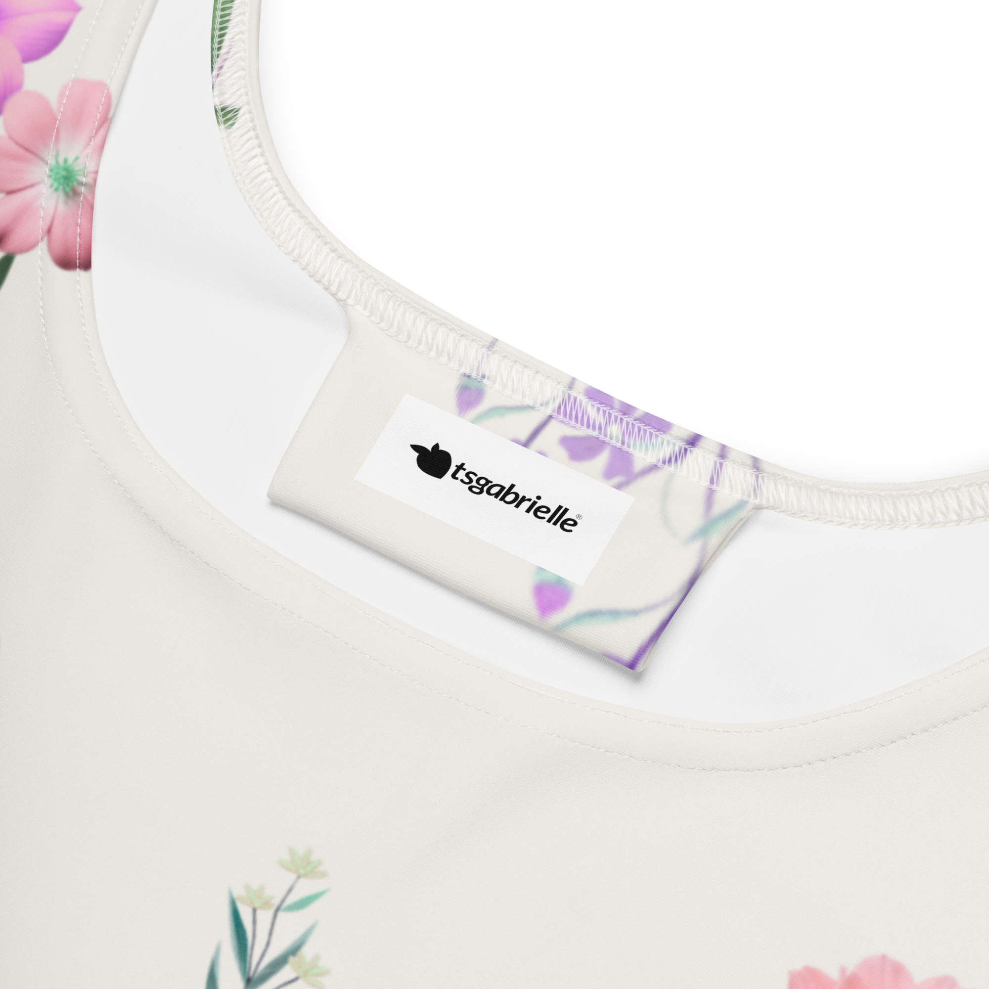 tsgabrielle® • For Her • TransFLOWer™ • Skater Dress • White