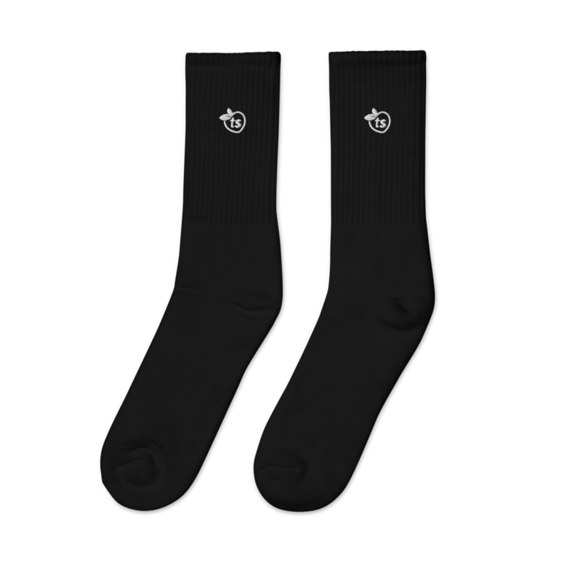 tsgabrielle® • Para Él • Calcetines Bordados • Negro