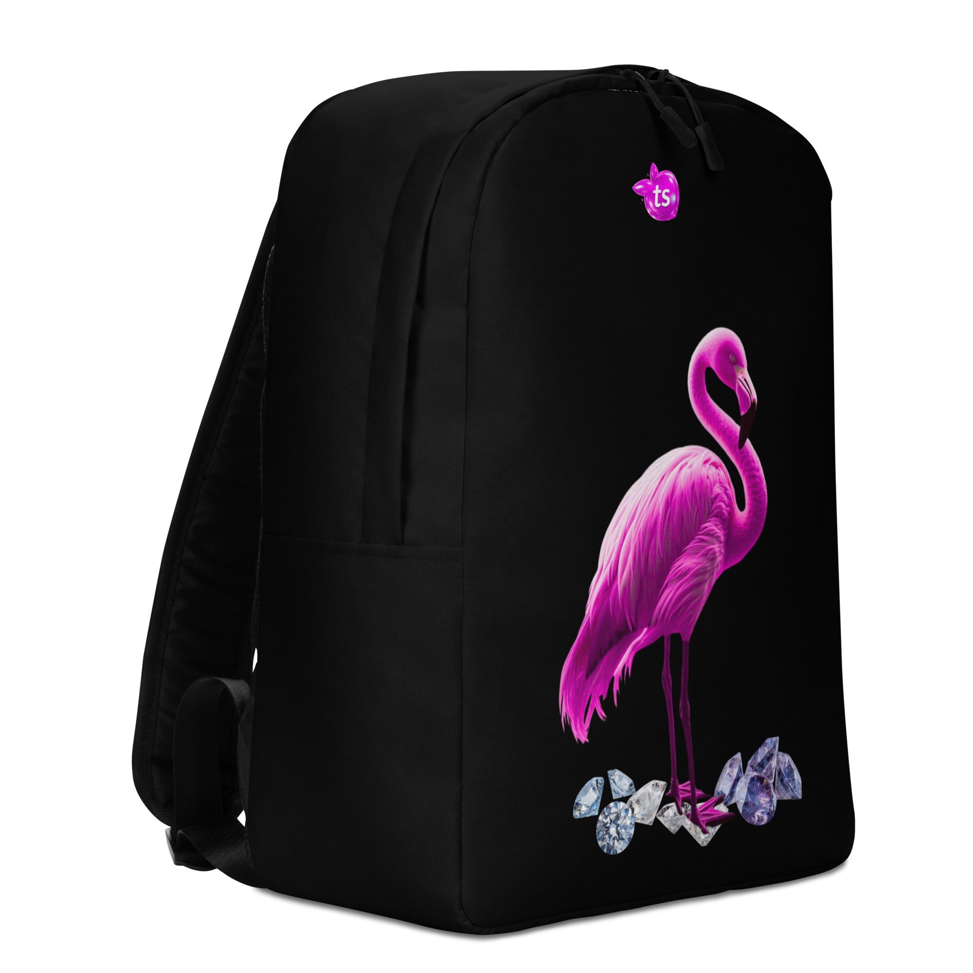 tsgabrielle® • Flamant Rosa • Mochila Minimalista • Negro - View 4