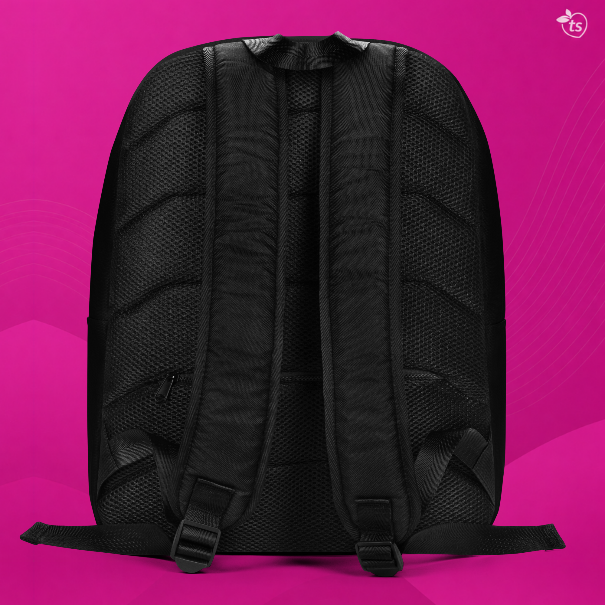 tsgabrielle® • Flamant Rosa • Mochila Minimalista • Negro - View 7