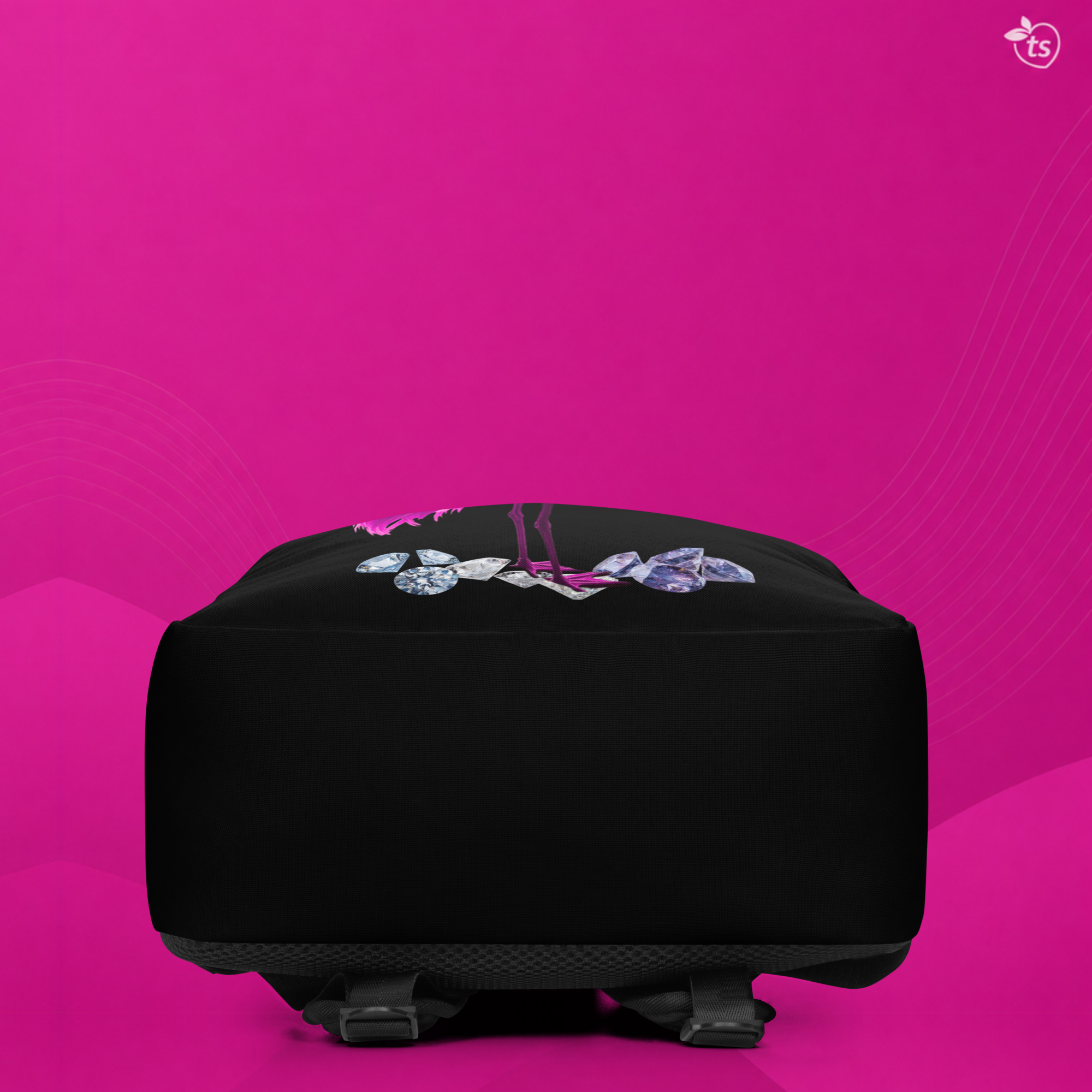 tsgabrielle® • Flamant Rosa • Mochila Minimalista • Negro - View 8