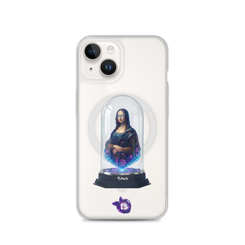 tsgabrielle® • Paris - Da Vinci • Case compatible con iPhone® • Clear • MagSafe® • modelos recientes