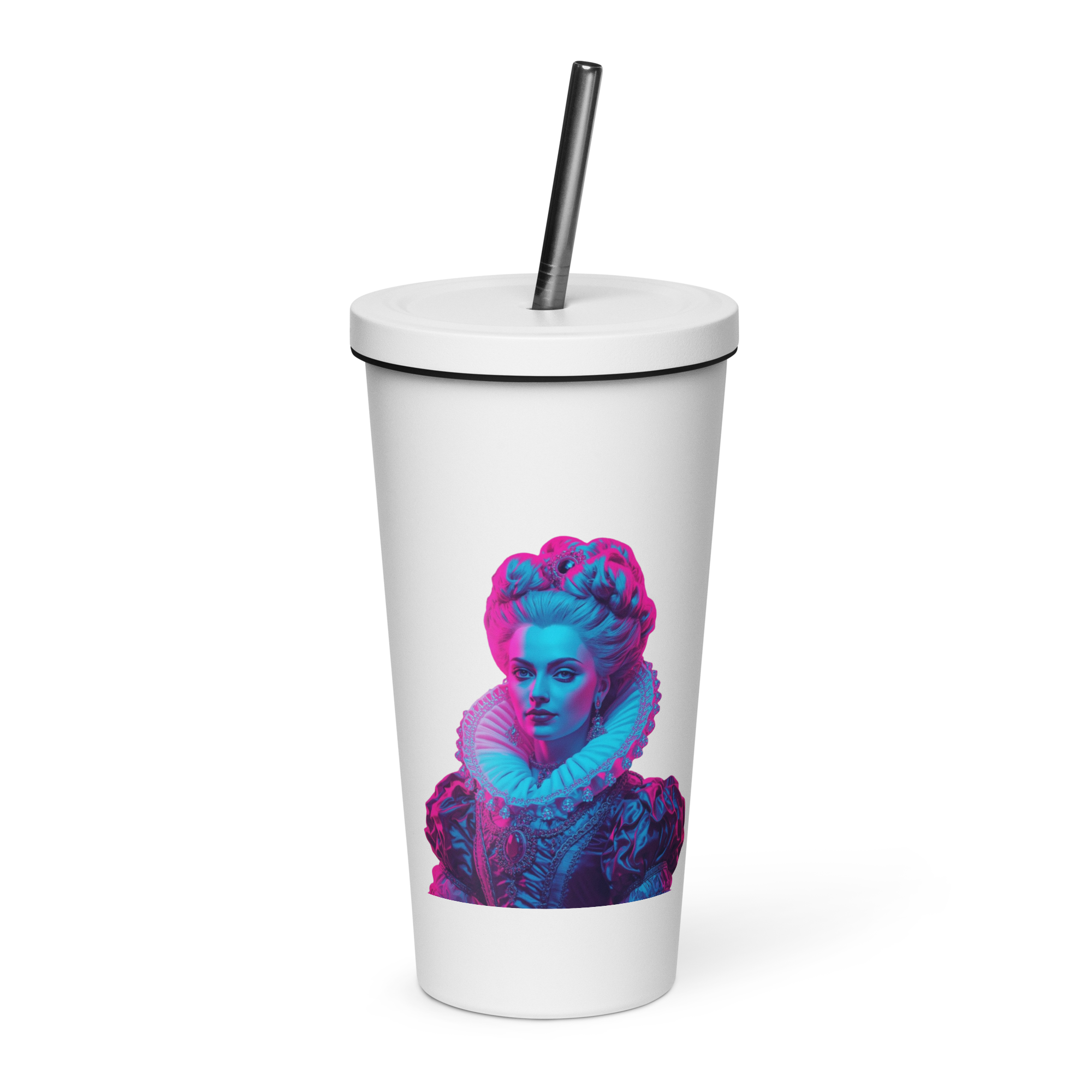 tsgabrielle® • París - María Antonieta • Vaso térmico • Acero inoxidable • Blanco • 20 oz