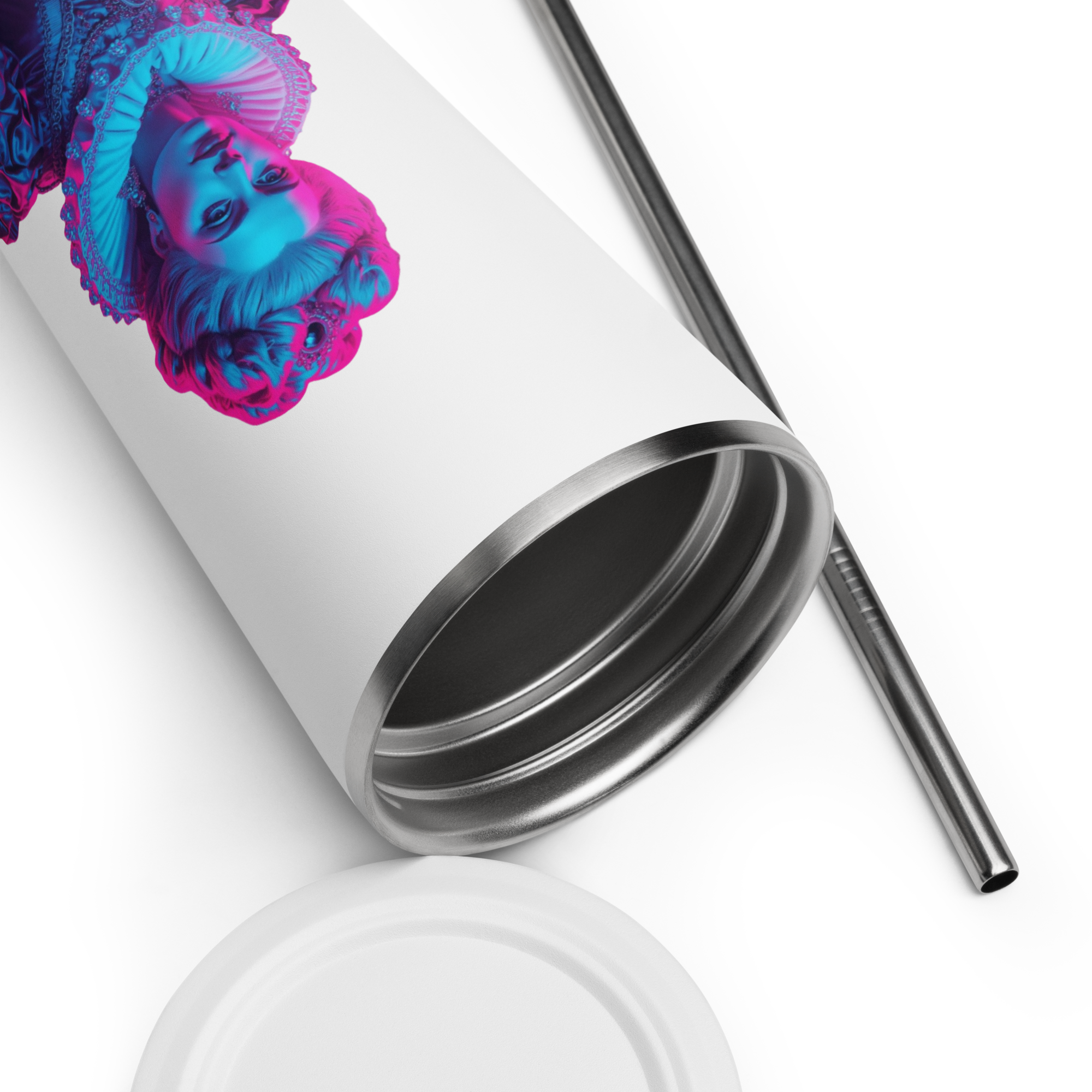 tsgabrielle® • París - María Antonieta • Vaso térmico • Acero inoxidable • Blanco • 20 oz - View 7