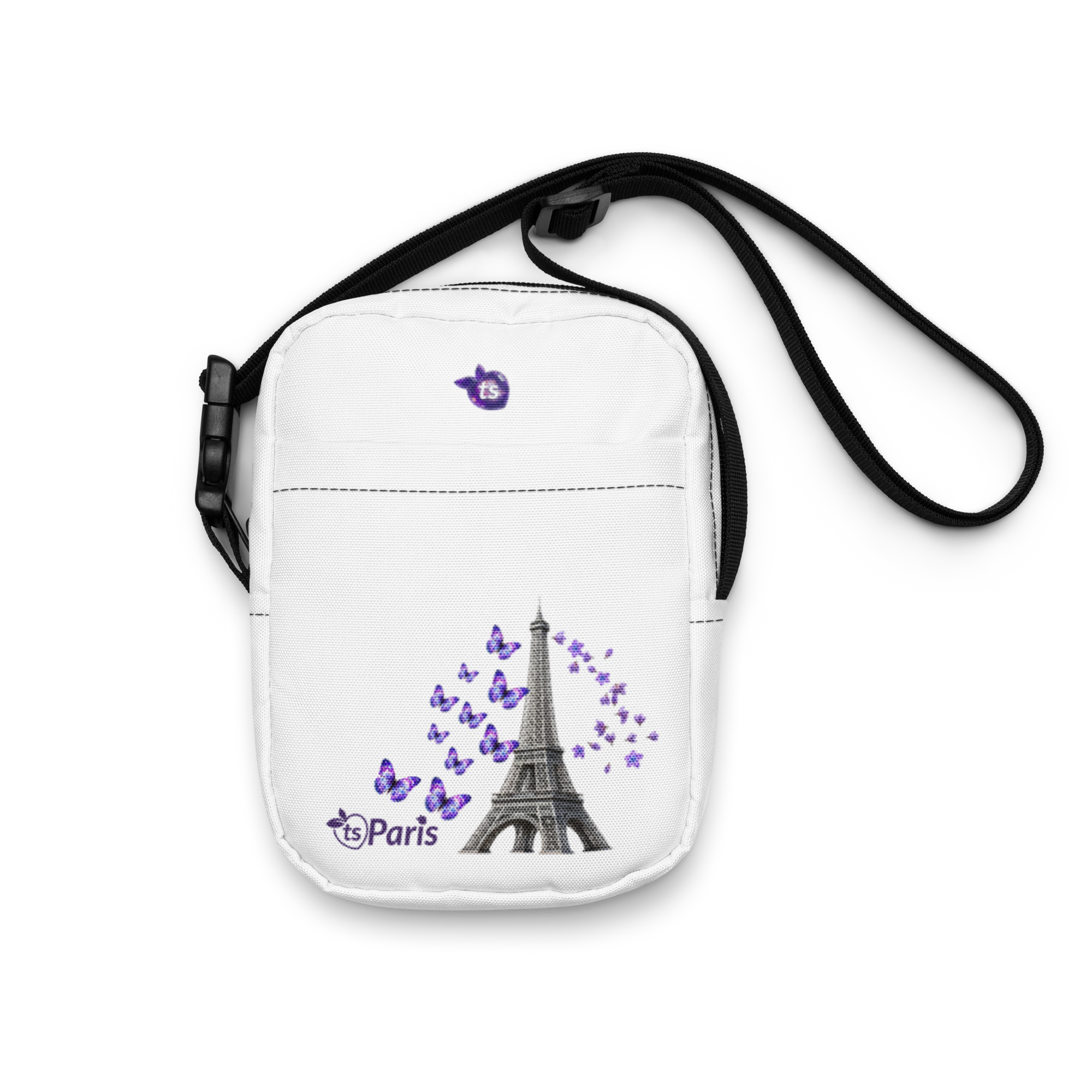 tsgabrielle® • París - La Torre Eiffel • Bolsa Cruzada de Uso Diario • Blanco - View 8