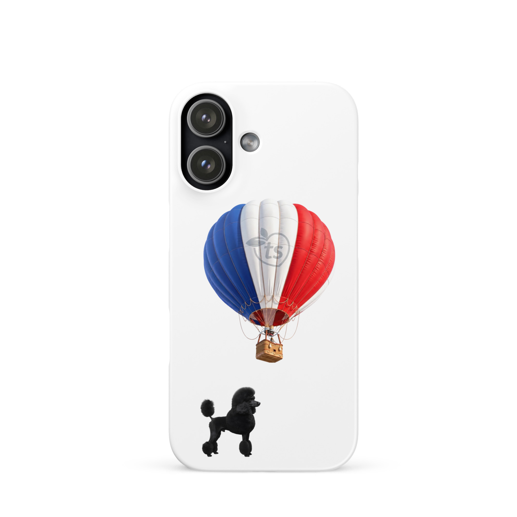 tsgabrielle® • París - Le Chien • Funda Snap para iPhone® • Blanco • Modelos más recientes