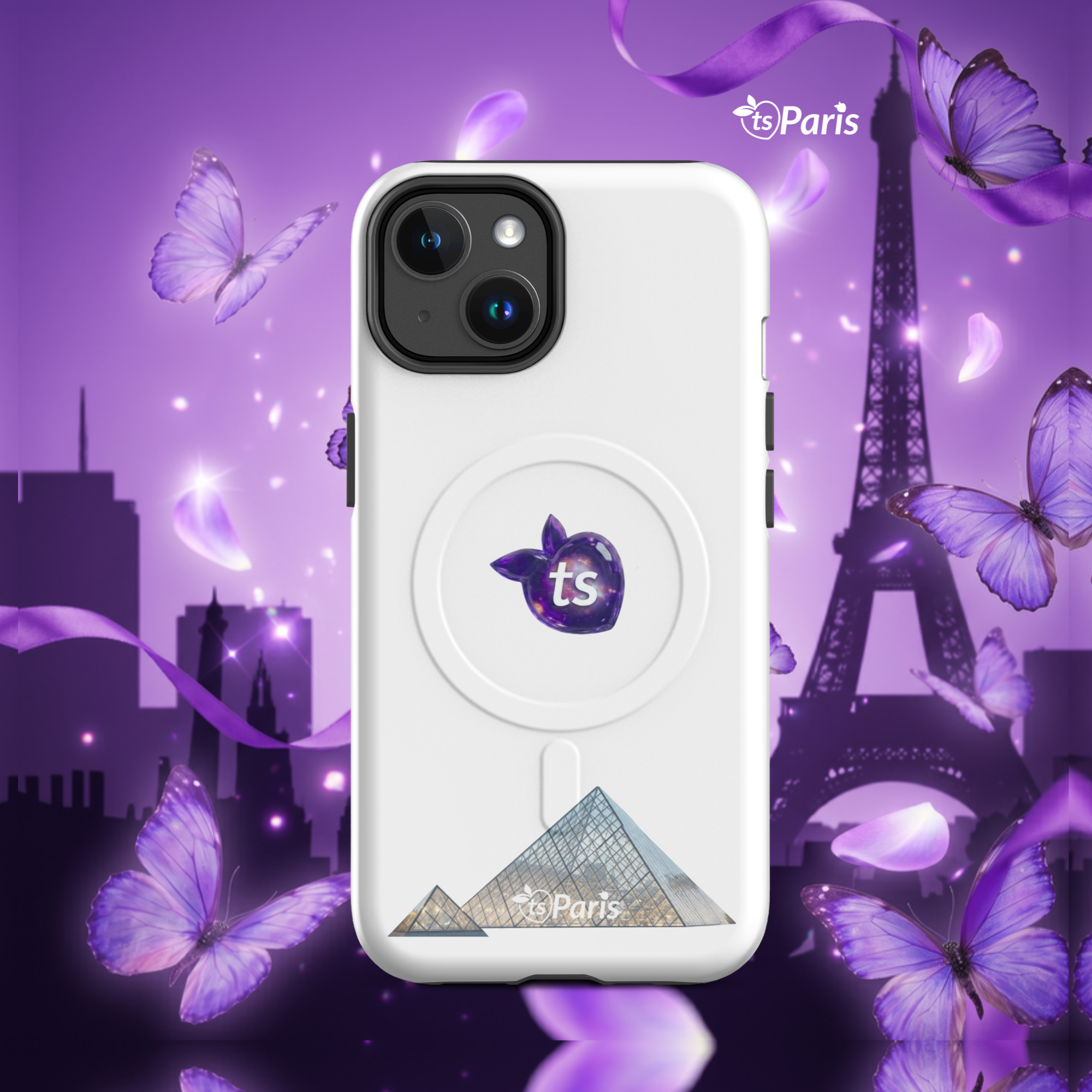 tsgabrielle® • Paris - The Louvre Pyramid • Carcasa resistente • MagSafe® • Compatible with iPhone® • Modelos recientes - View 4