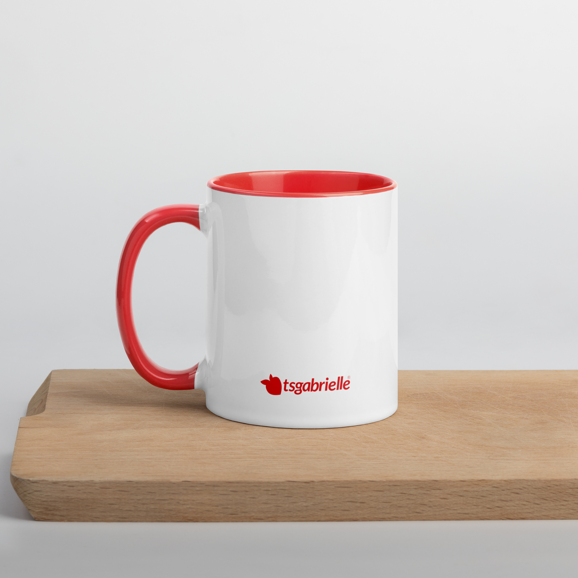 tsgabrielle® • taza with Color rojo Inside • ceramica • 2 Sizes - View 4