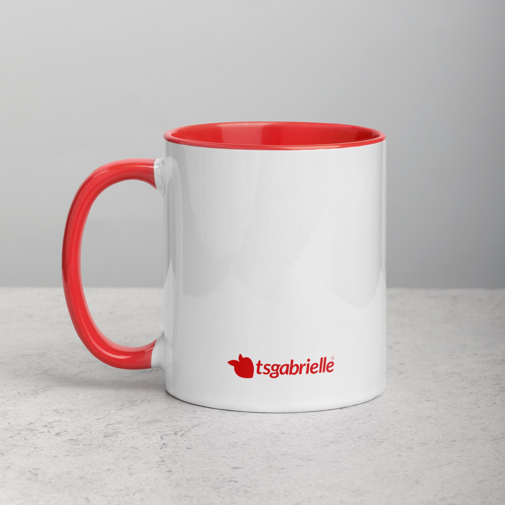 tsgabrielle® • taza with Color rojo Inside • ceramica • 2 Sizes - View 6