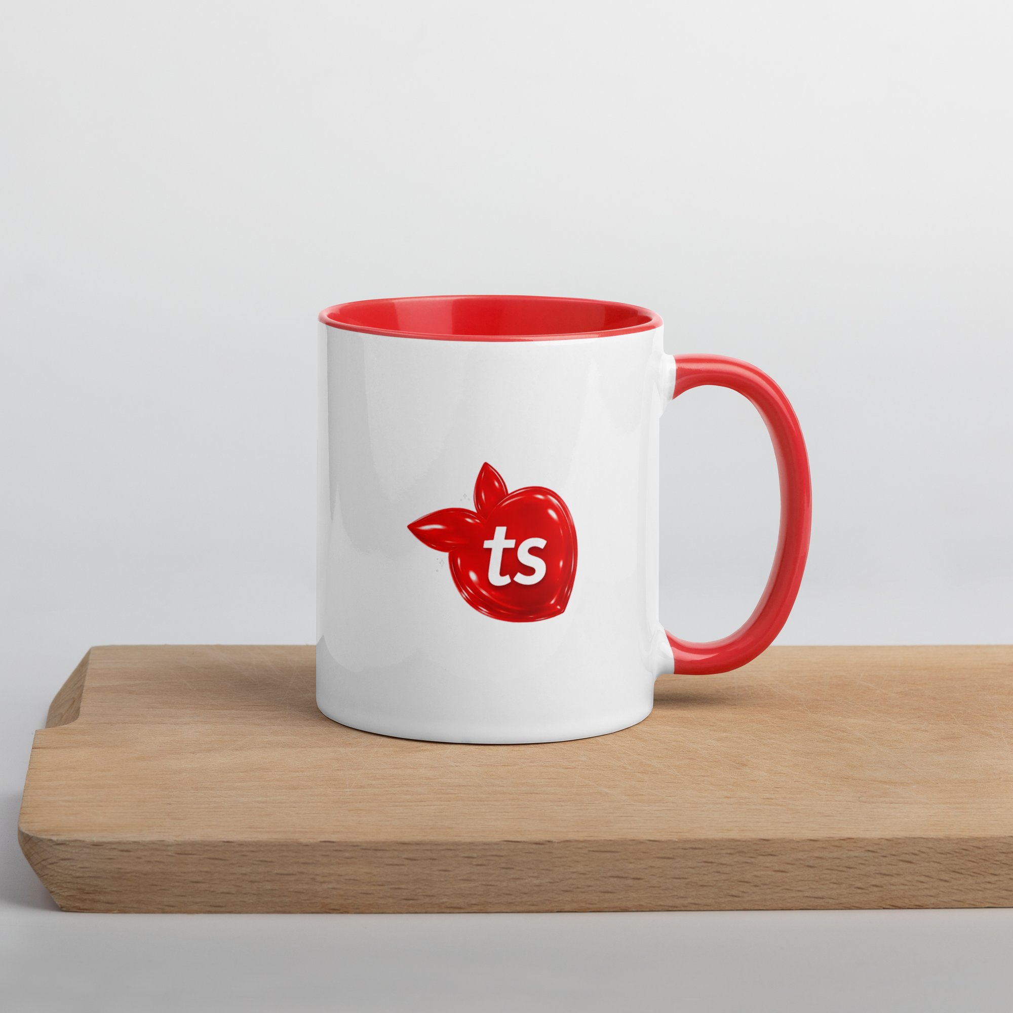 tsgabrielle® • taza with Color rojo Inside • ceramica • 2 Sizes - View 3