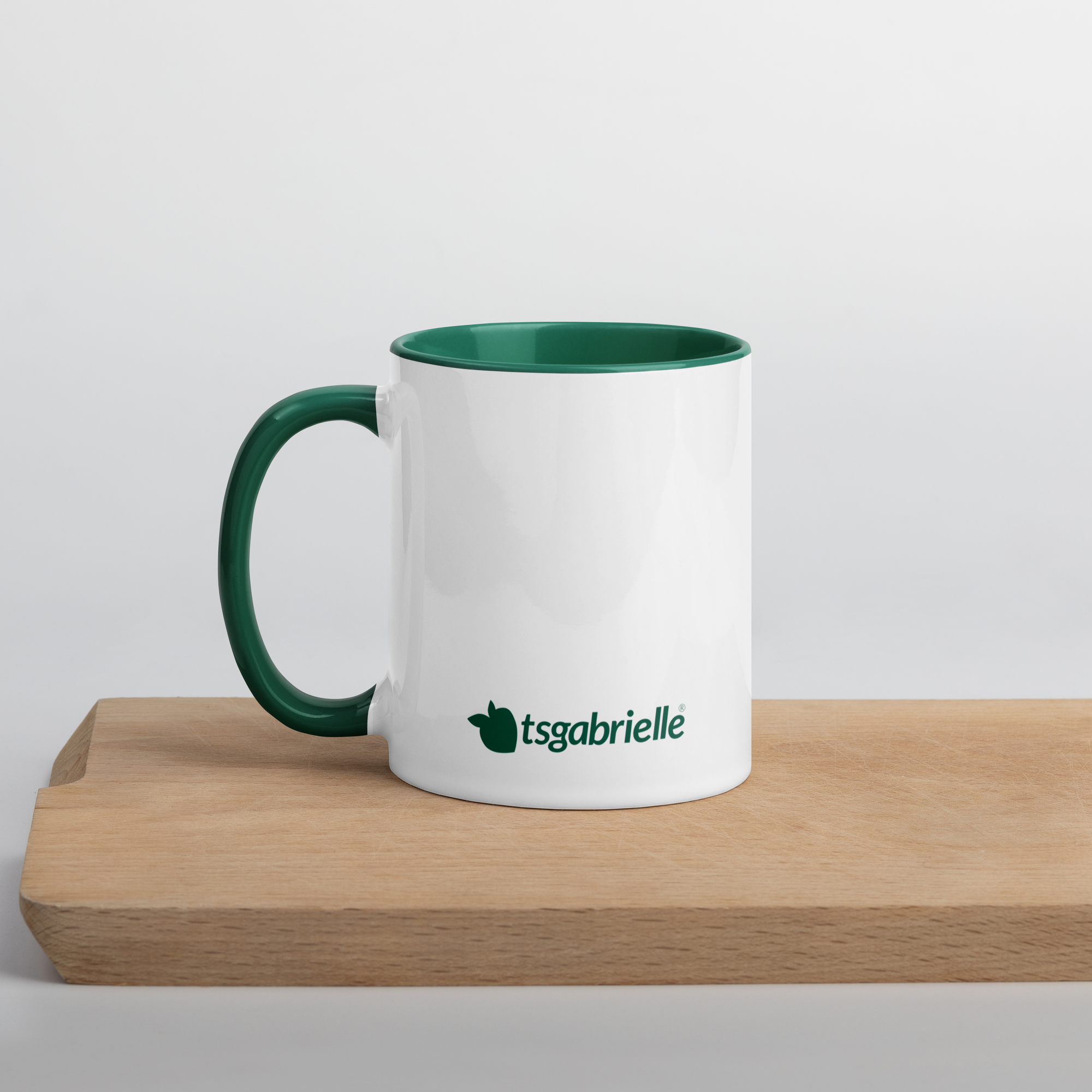 tsgabrielle® • taza with Color Dark verde Inside • ceramica • 2 Sizes - View 4