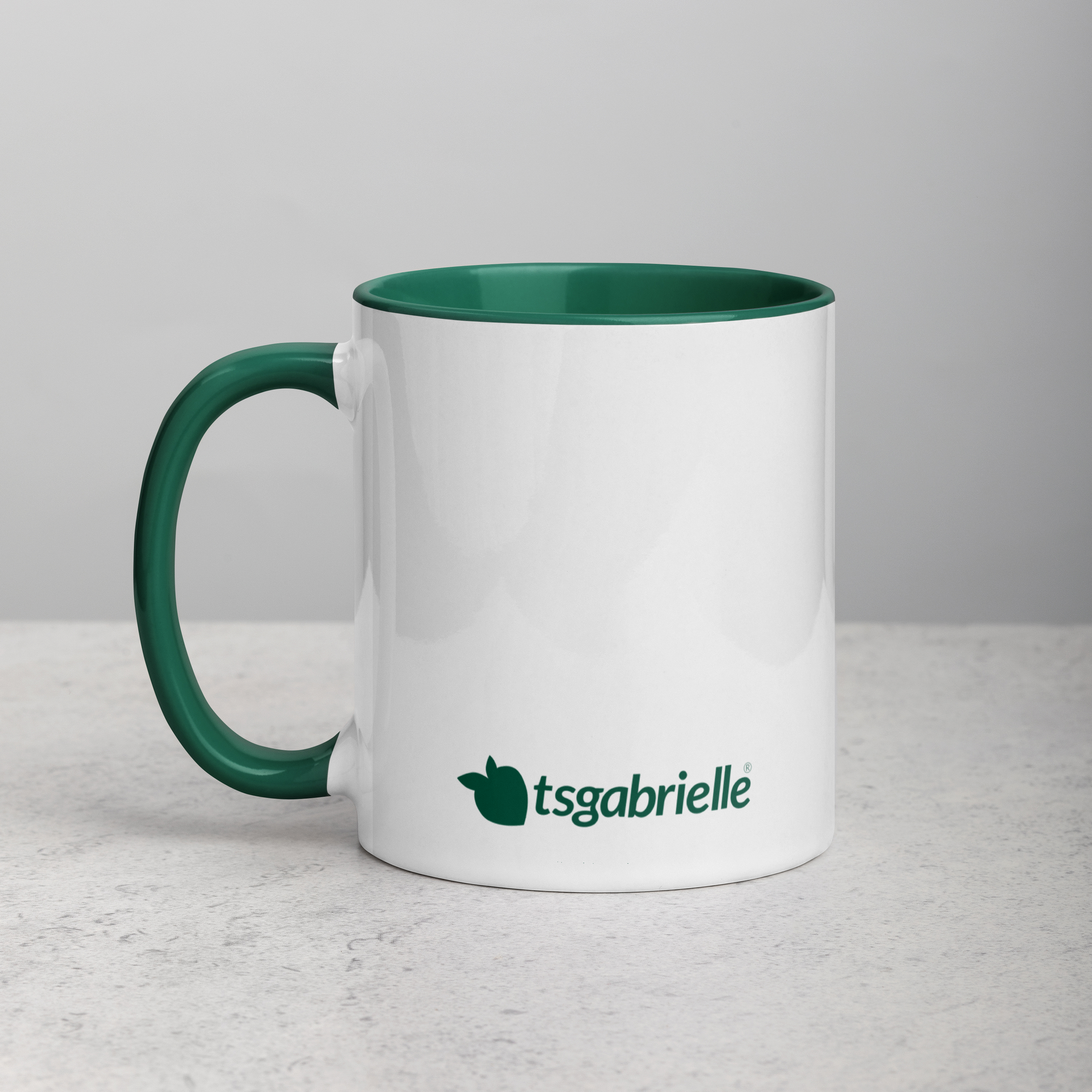 tsgabrielle® • taza with Color Dark verde Inside • ceramica • 2 Sizes - View 6