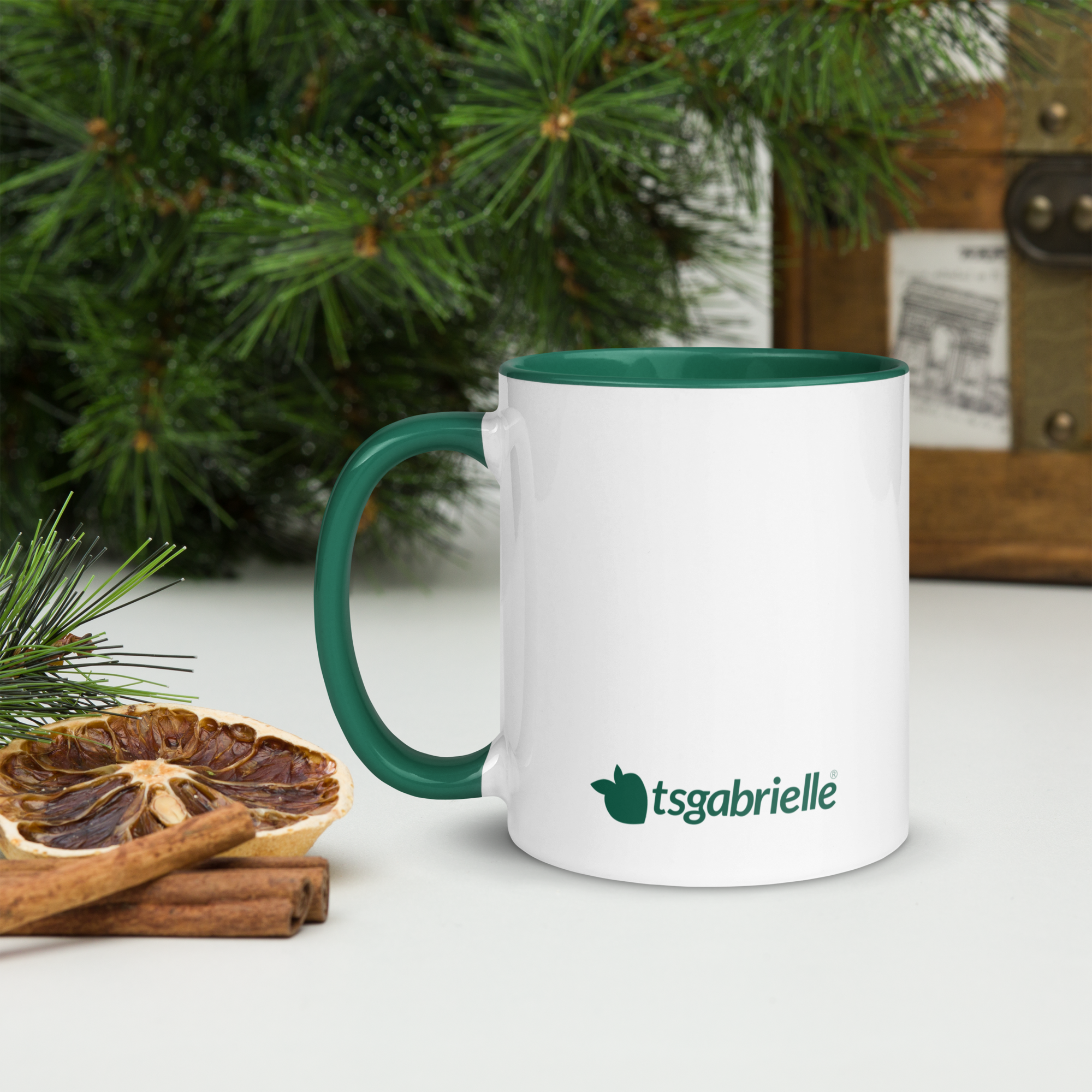 tsgabrielle® • taza with Color Dark verde Inside • ceramica • 2 Sizes - View 14