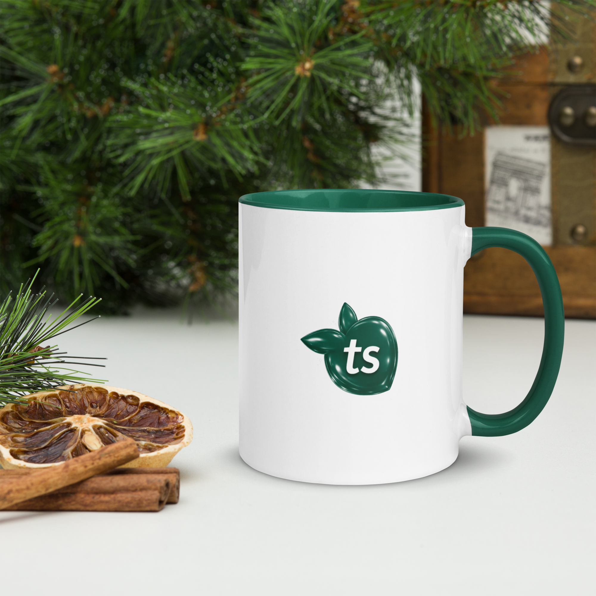 tsgabrielle® • taza with Color Dark verde Inside • ceramica • 2 Sizes - View 13