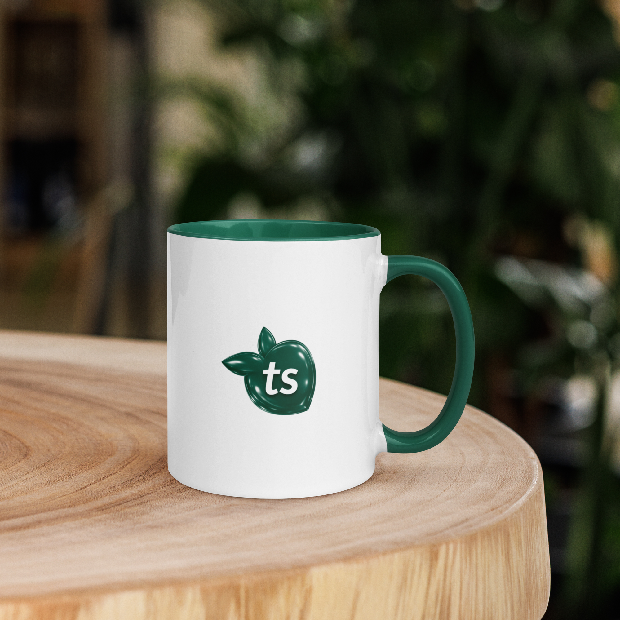 tsgabrielle® • taza with Color Dark verde Inside • ceramica • 2 Sizes - View 7