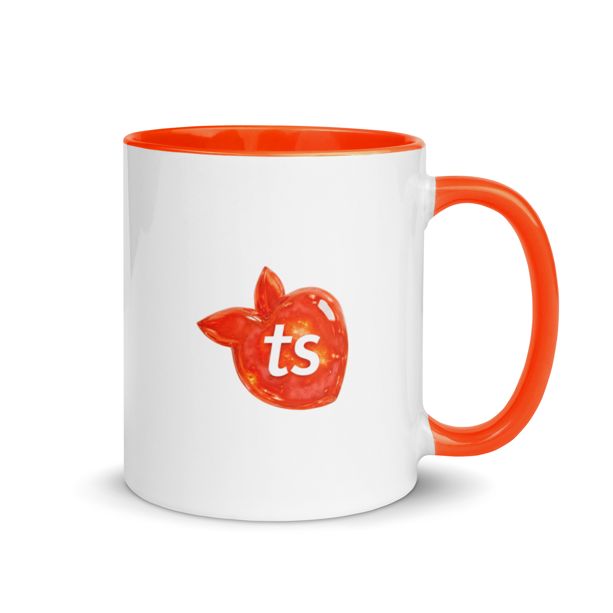tsgabrielle® • Taza con Interior Naranja • Cerámica • 11 oz