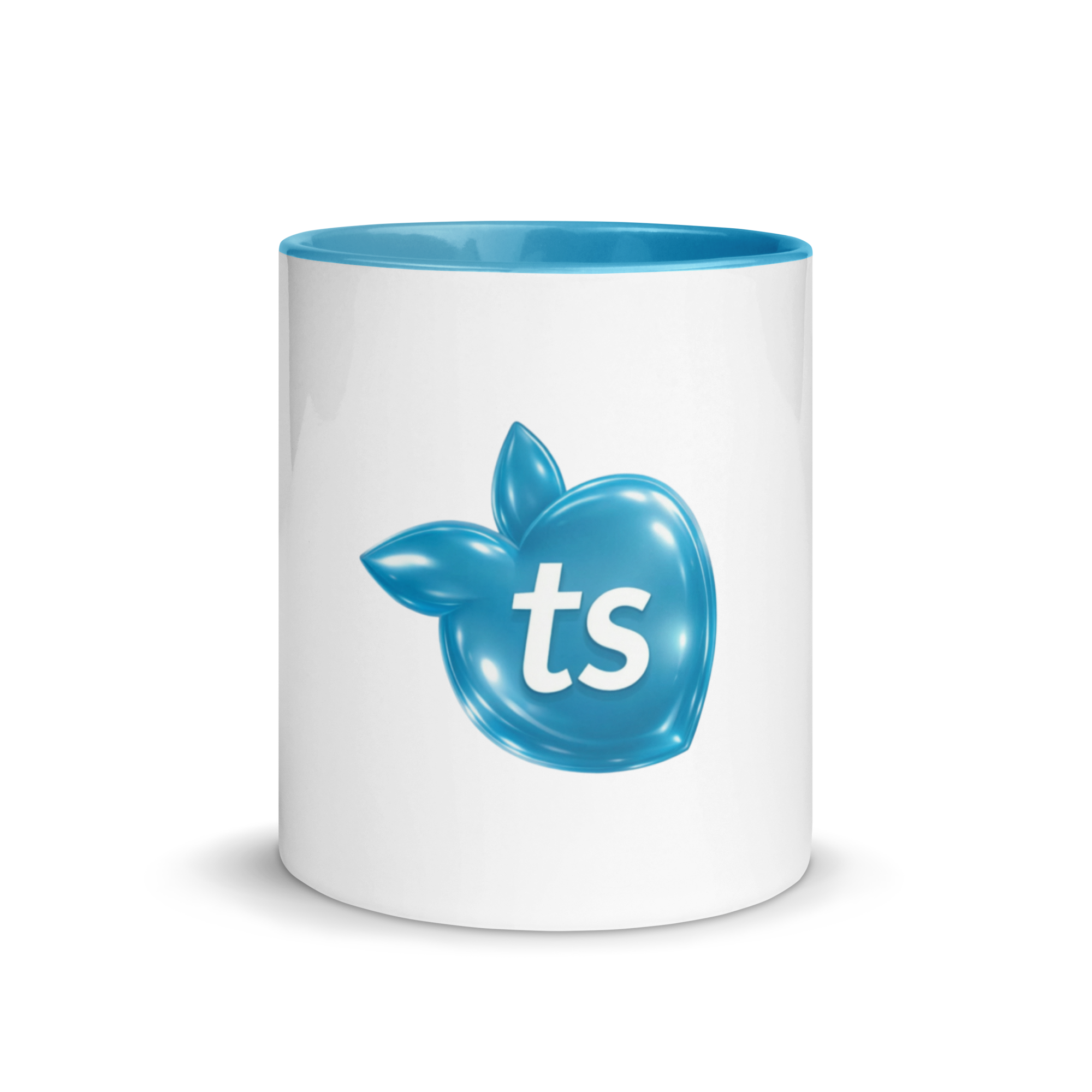 tsgabrielle® • Taza con interior color azul claro • Cerámica • 2 tamaños
