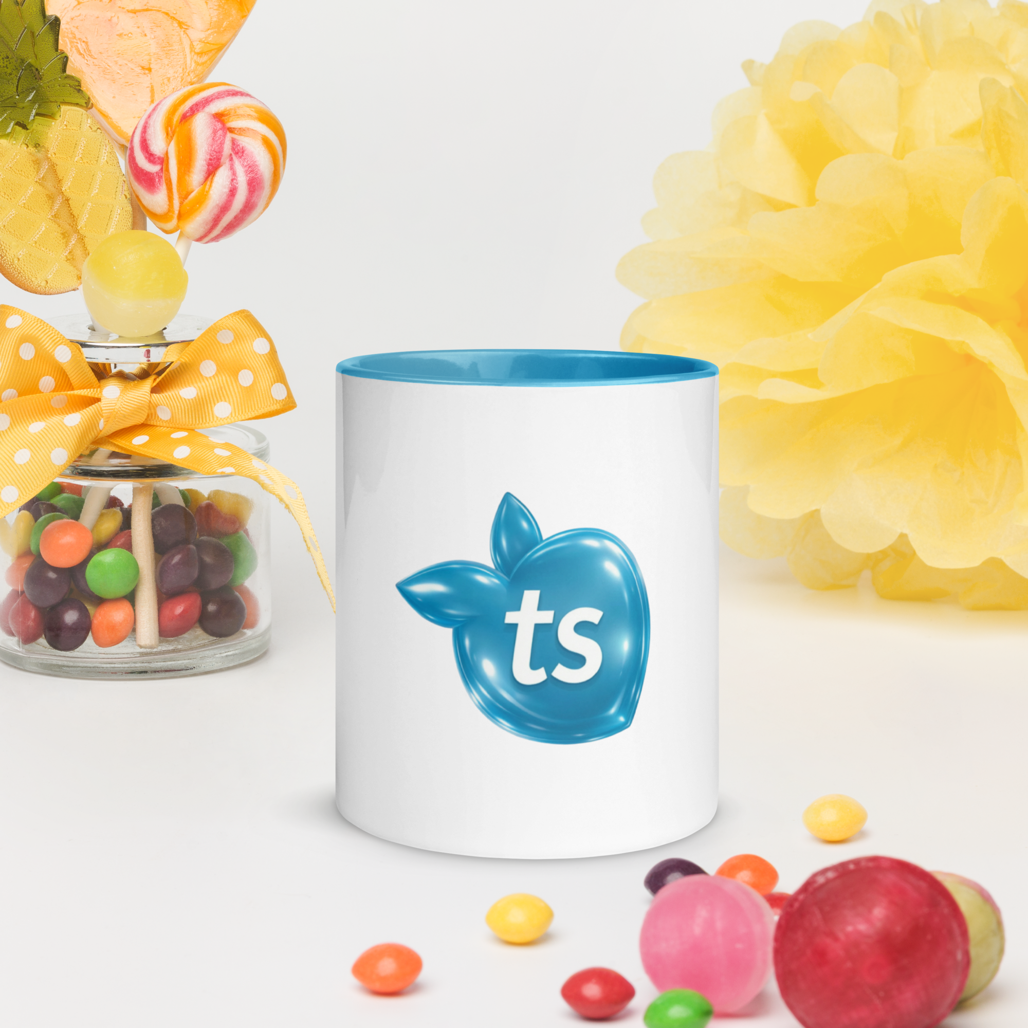 tsgabrielle® • Taza con interior color azul claro • Cerámica • 2 tamaños - View 11