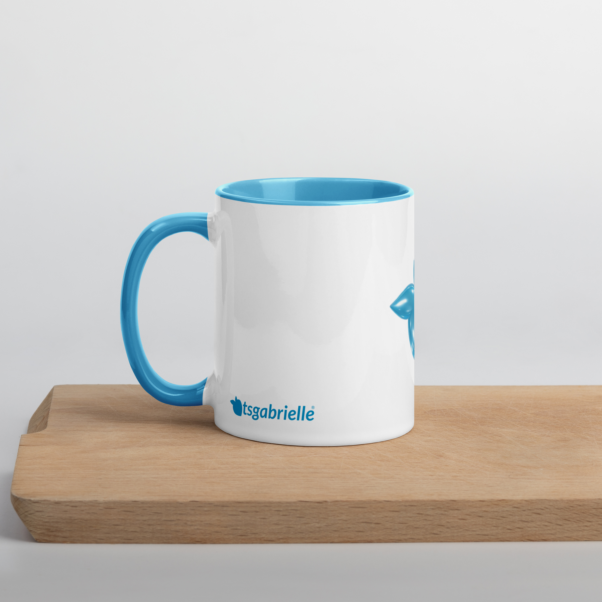 tsgabrielle® • Taza con interior color azul claro • Cerámica • 2 tamaños - View 7