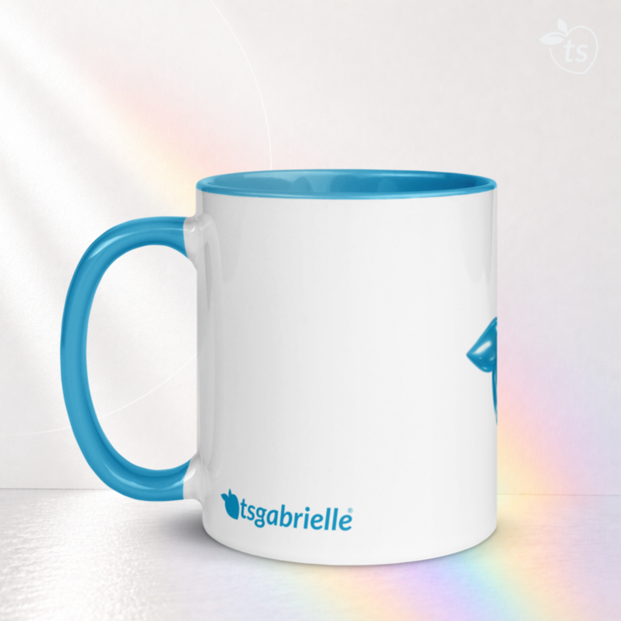 tsgabrielle® • Taza con interior color azul claro • Cerámica • 2 tamaños - View 15