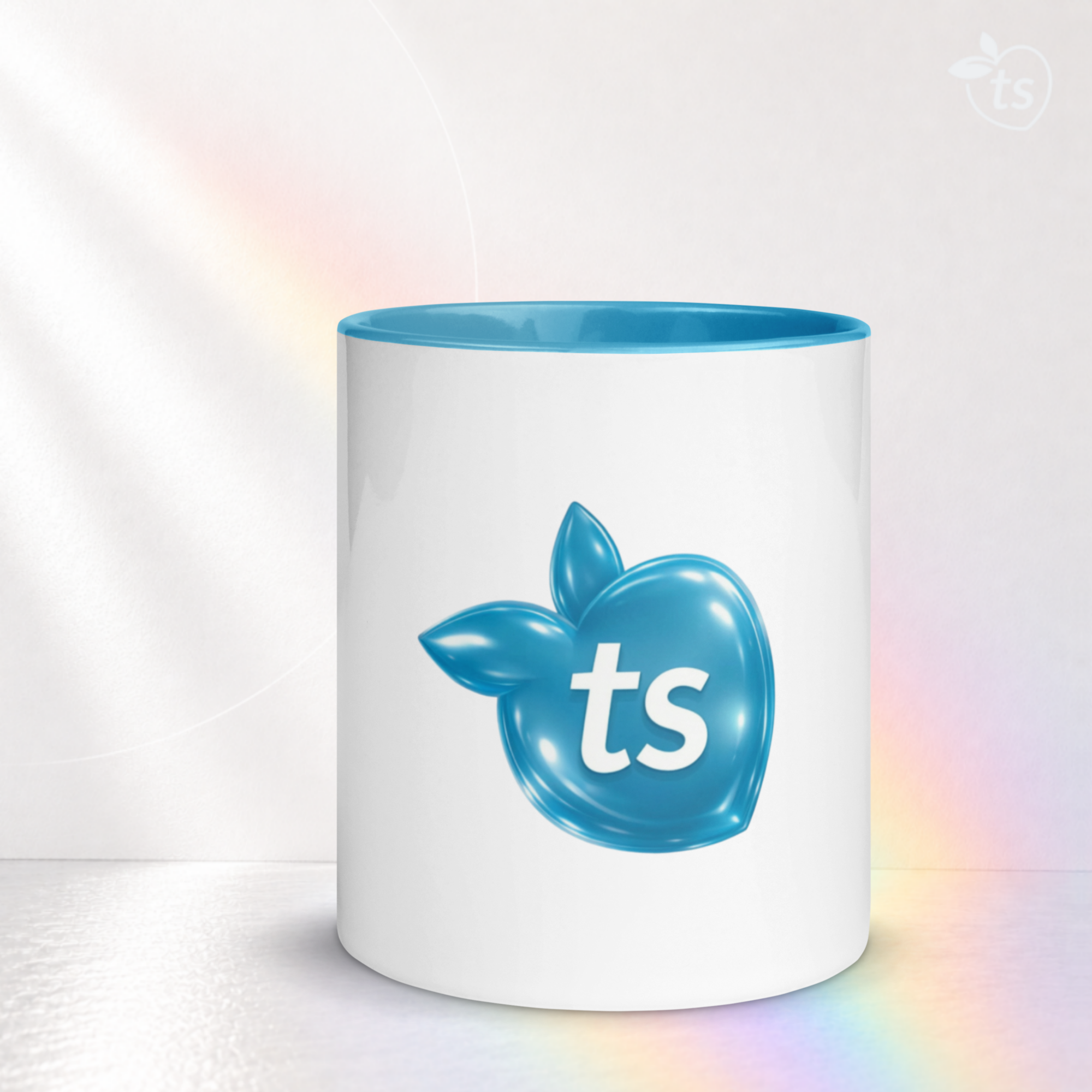 tsgabrielle® • Taza con interior color azul claro • Cerámica • 2 tamaños - View 14