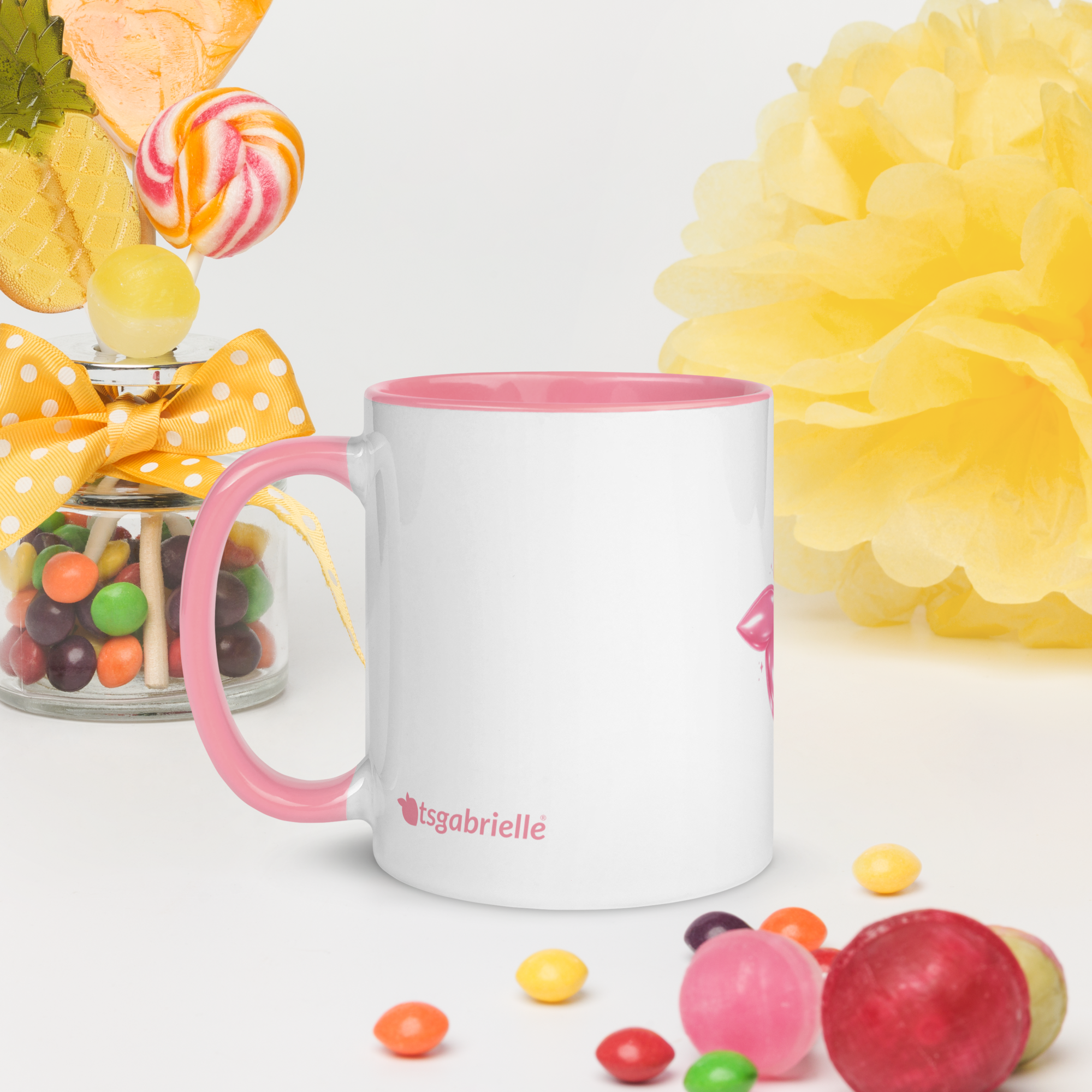tsgabrielle® • Taza con Interior Rosa • Cerámica • 11 oz - View 8