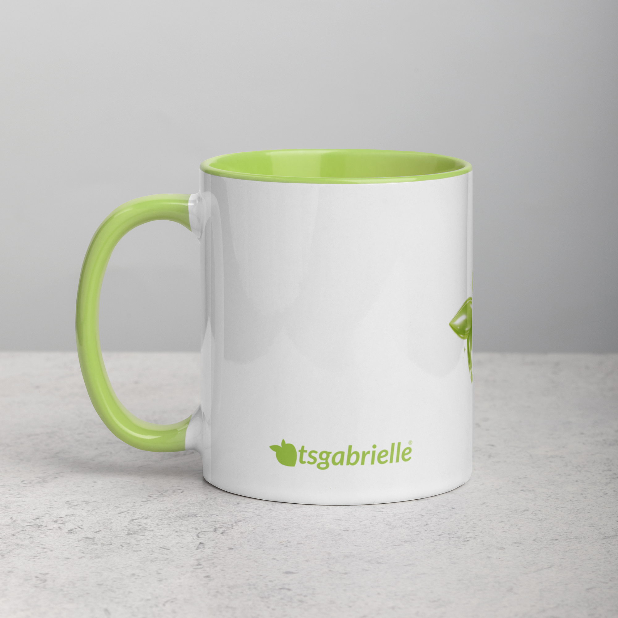 tsgabrielle® • Mug with Color Lime Inside • Ceramic • 11 oz - View 4