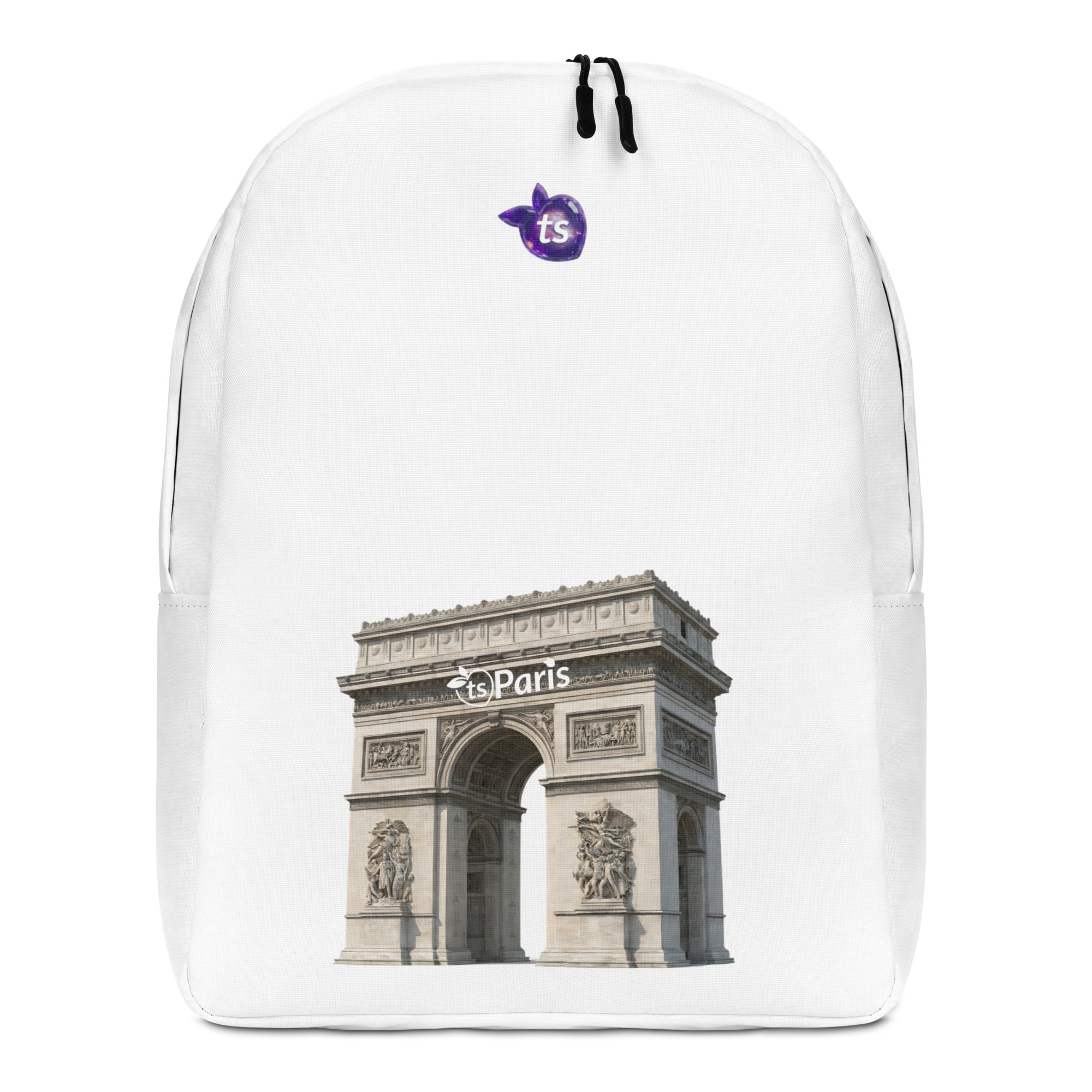 tsgabrielle® • París - Arco del Triunfo • Mochila minimalista • Blanco