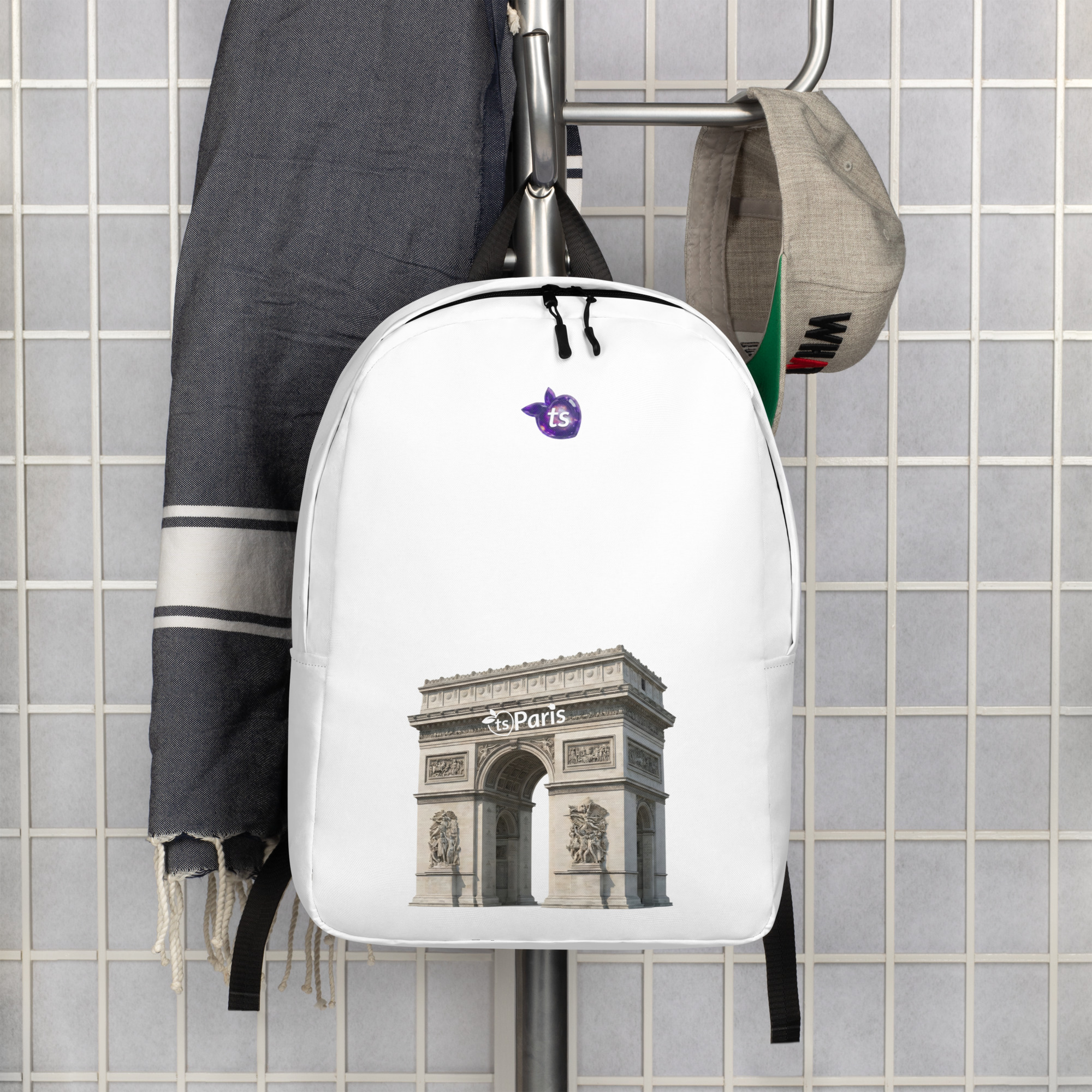 tsgabrielle® • París - Arco del Triunfo • Mochila minimalista • Blanco - View 7