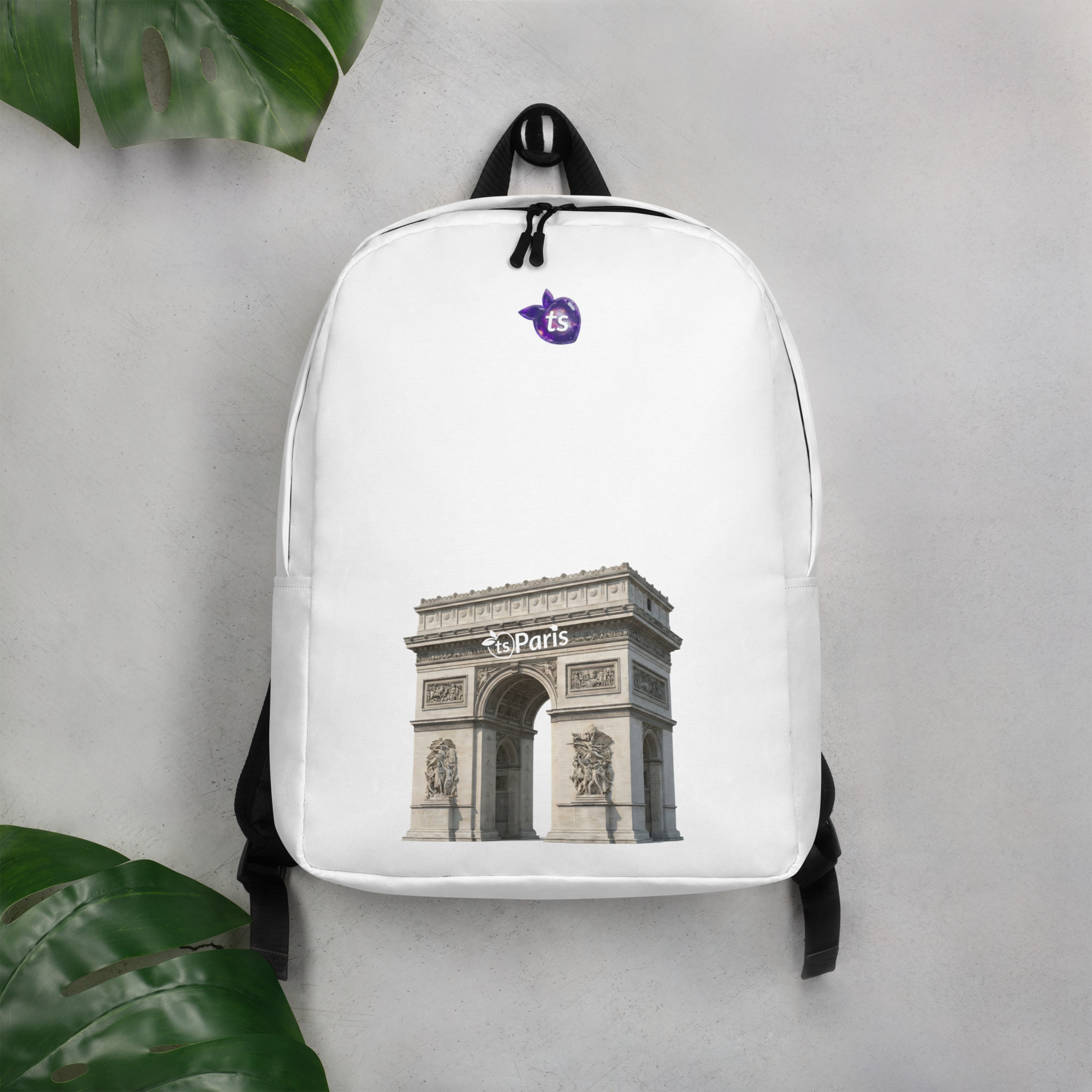 tsgabrielle® • París - Arco del Triunfo • Mochila minimalista • Blanco - View 6